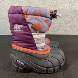 Sorel Toddler Girls Winter Snow Boots Purple Size 6